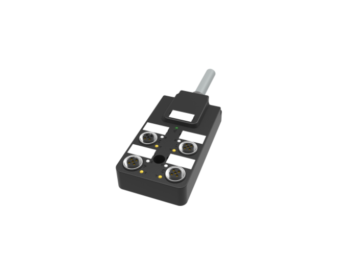 M12双通道4端口NPN型带PVC线分配器