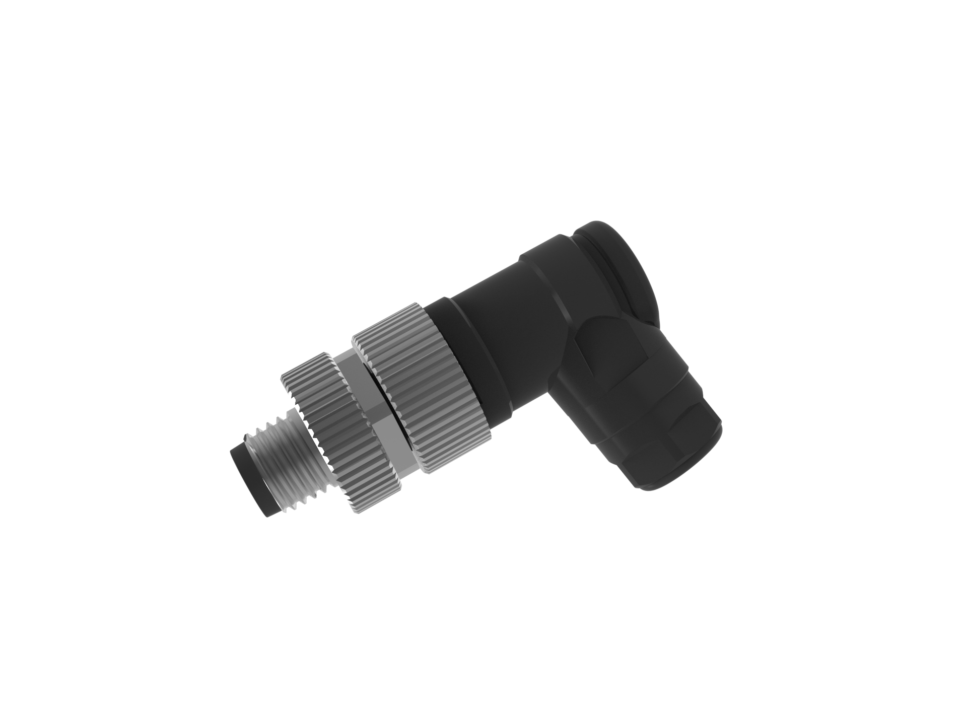 M8现场安装3针弯头连接器