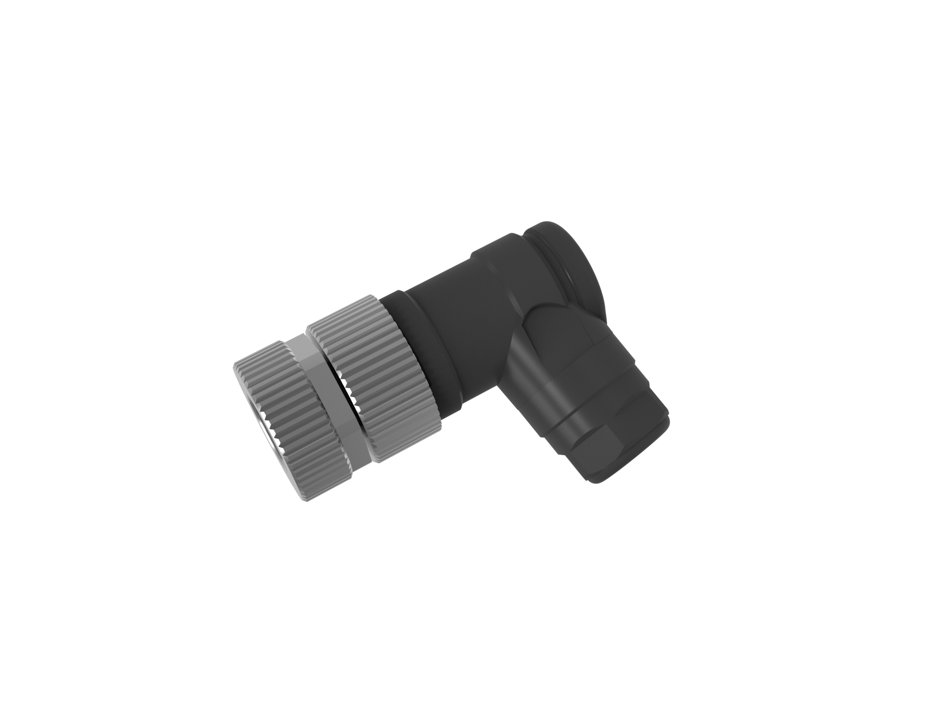 M8现场安装4孔弯头连接器