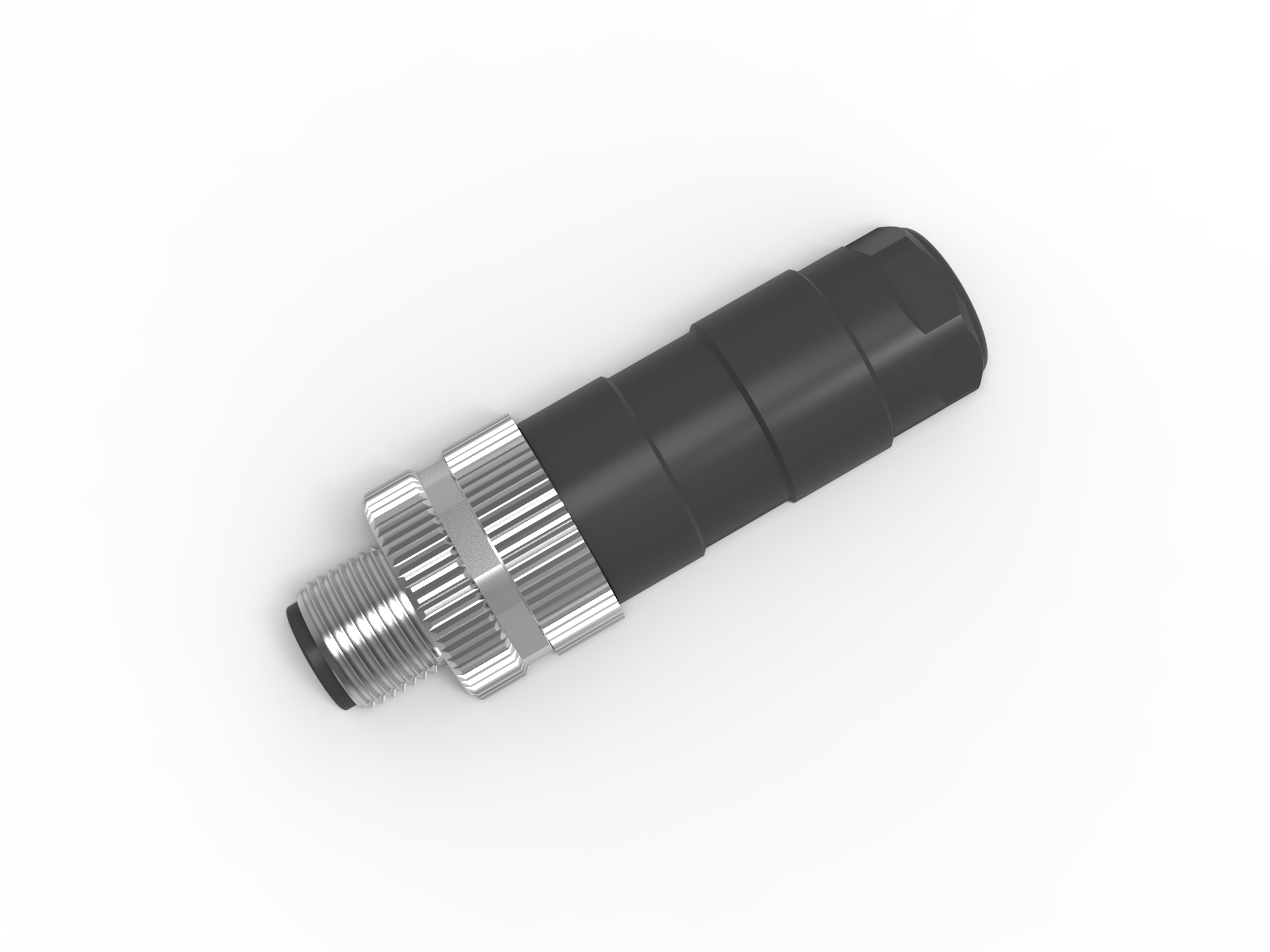 M12现场安装5针直头连接器