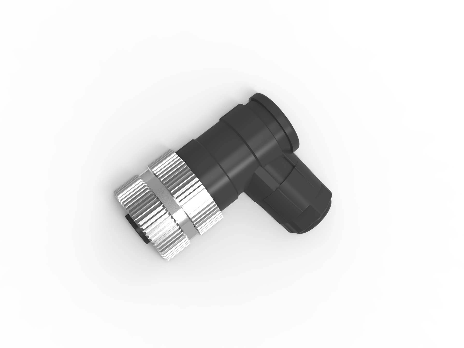 M12现场安装8孔弯头连接器